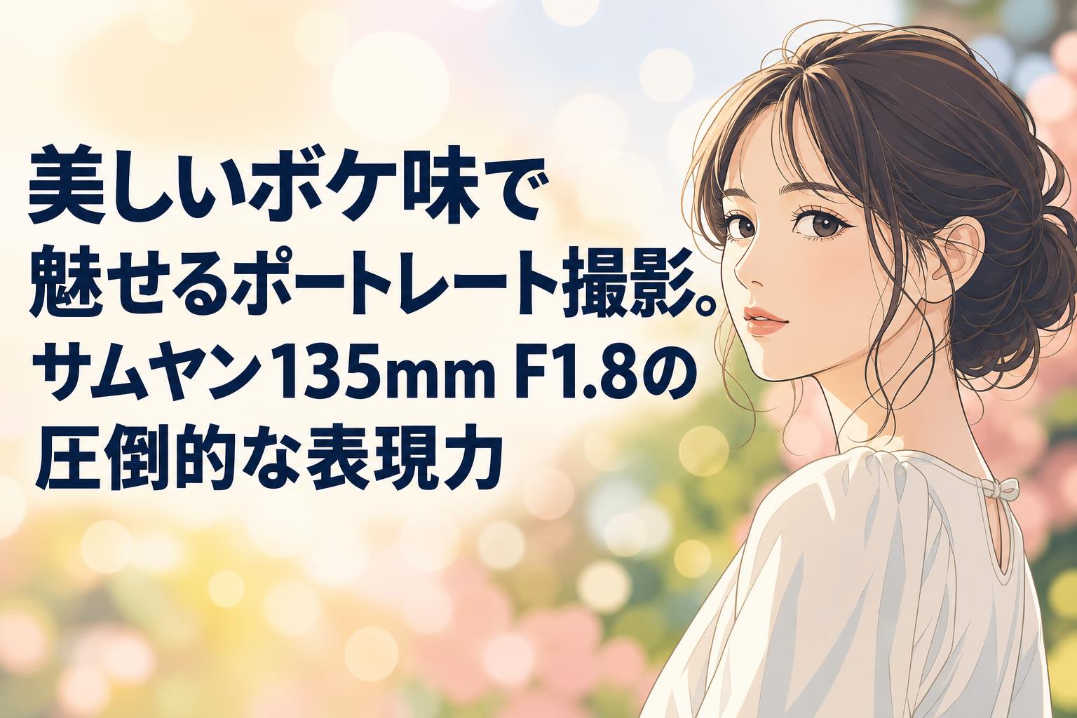 美しいボケ味で魅せるポートレート撮影。サムヤン135mm F1.8の圧倒的な