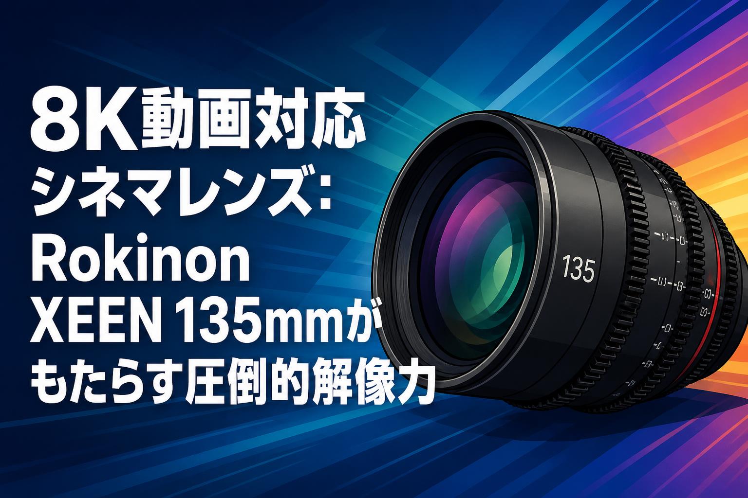 8K動画対応シネマレンズ：Rokinon XEEN 135mmがもたらす圧倒的解像力