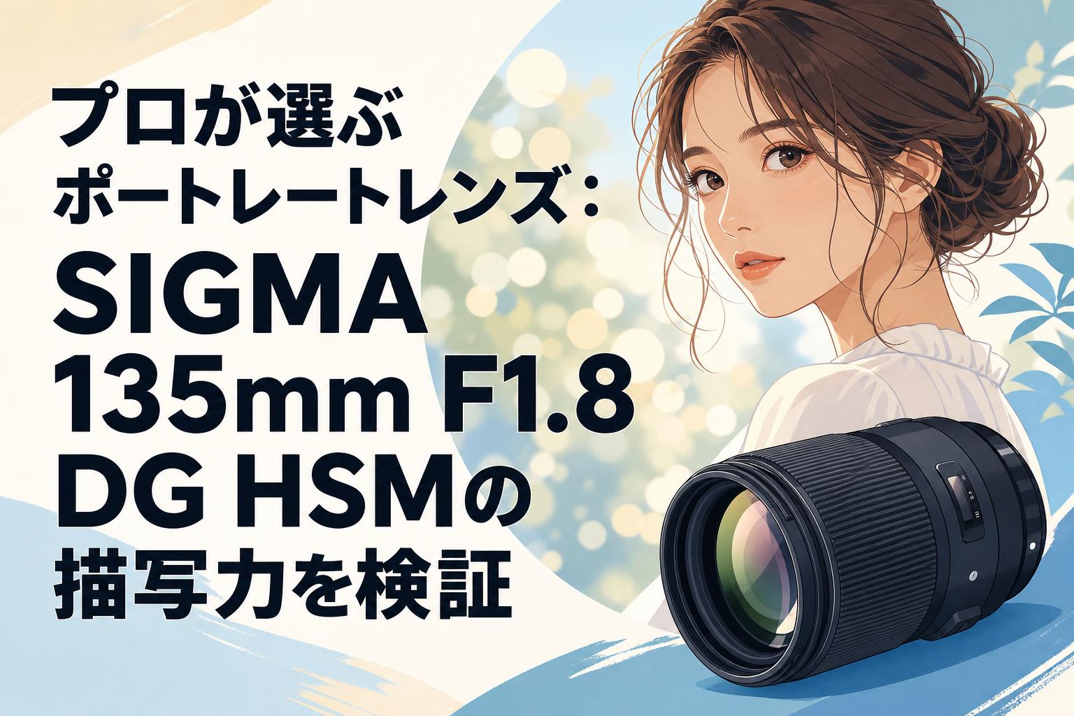 プロが選ぶポートレートレンズ：SIGMA 135mm F1.8 DG HSMの描写力を