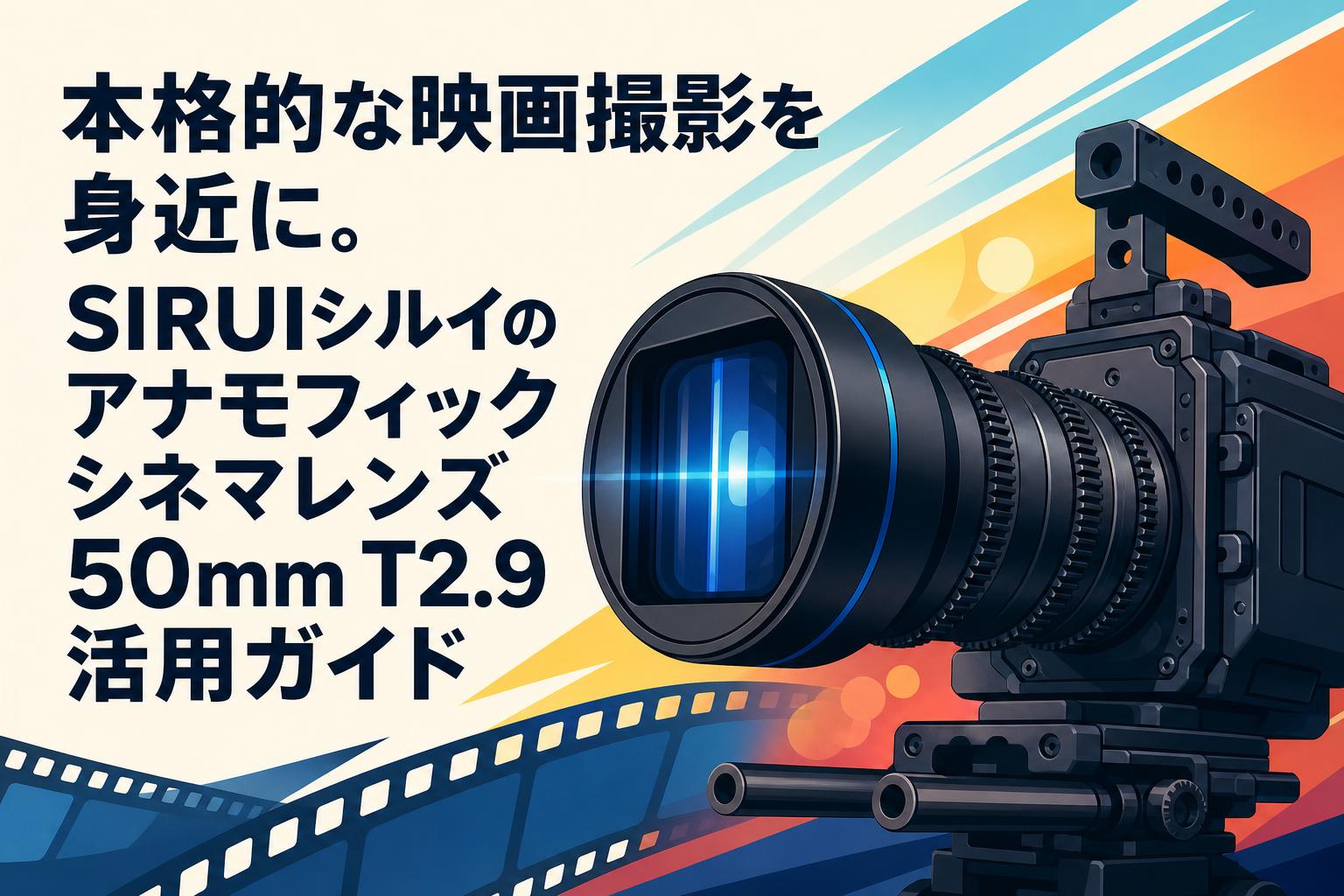 カメラレンズ　シネマレンズ　SIRUI 本格的な映画撮影を身近に。SIRUIシルイのアナモフィックシネマレンズ