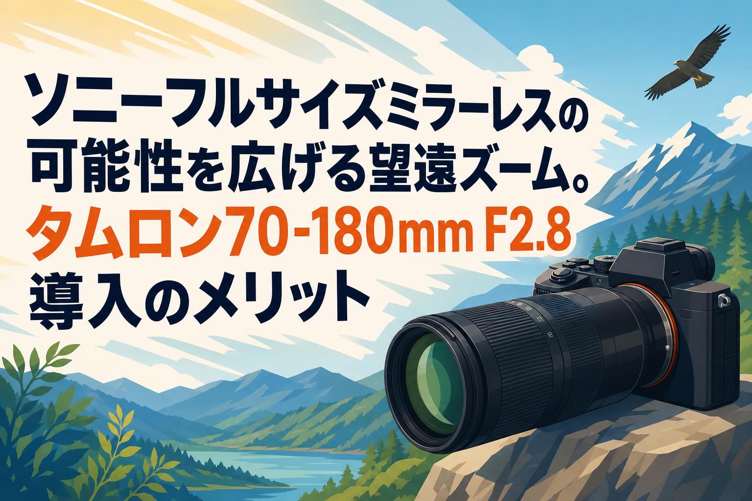 ソニーフルサイズミラーレスの可能性を広げる望遠ズーム。タムロン70