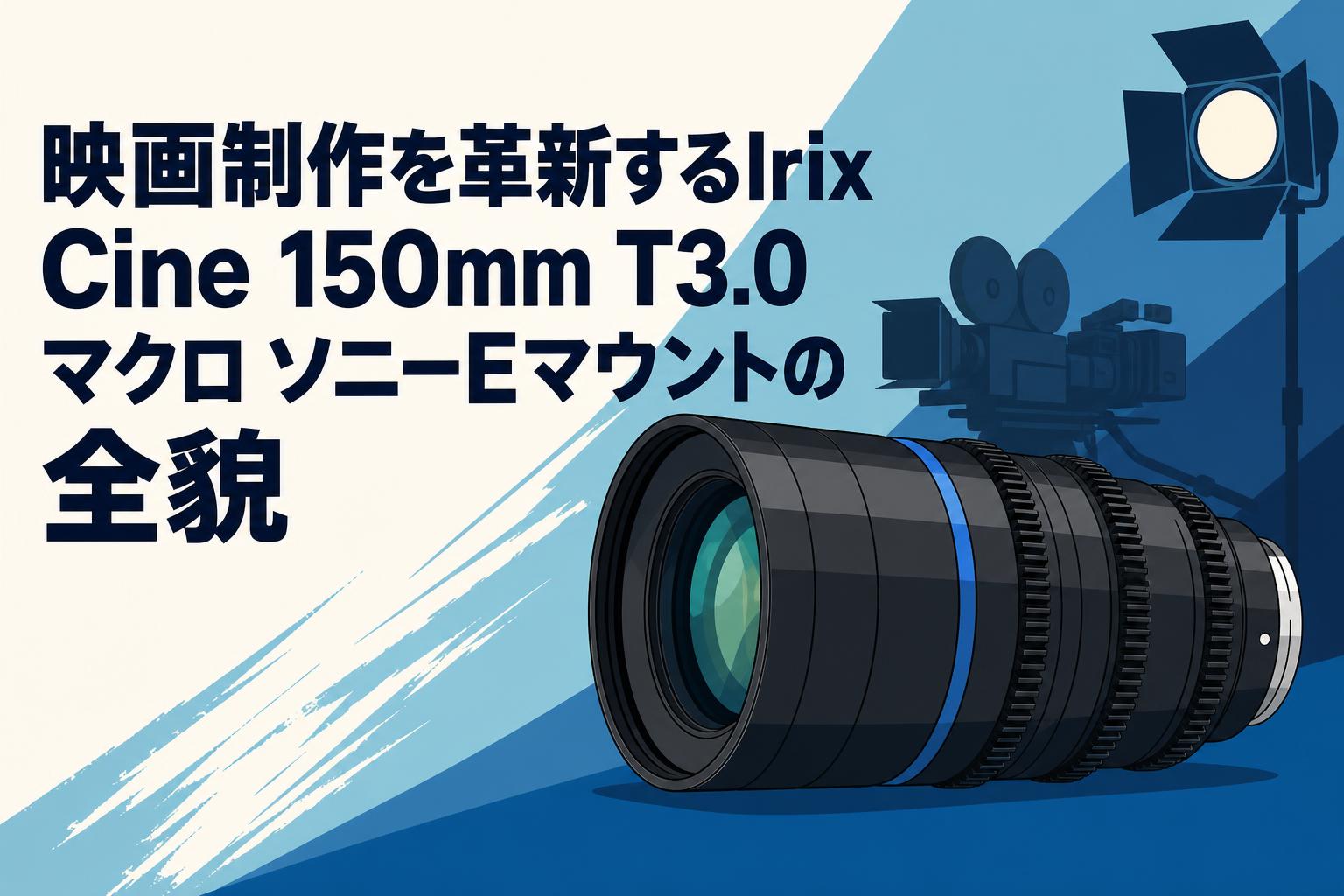 映画制作を革新するIrix Cine 150mm T3.0 マクロ ソニーEマウントの