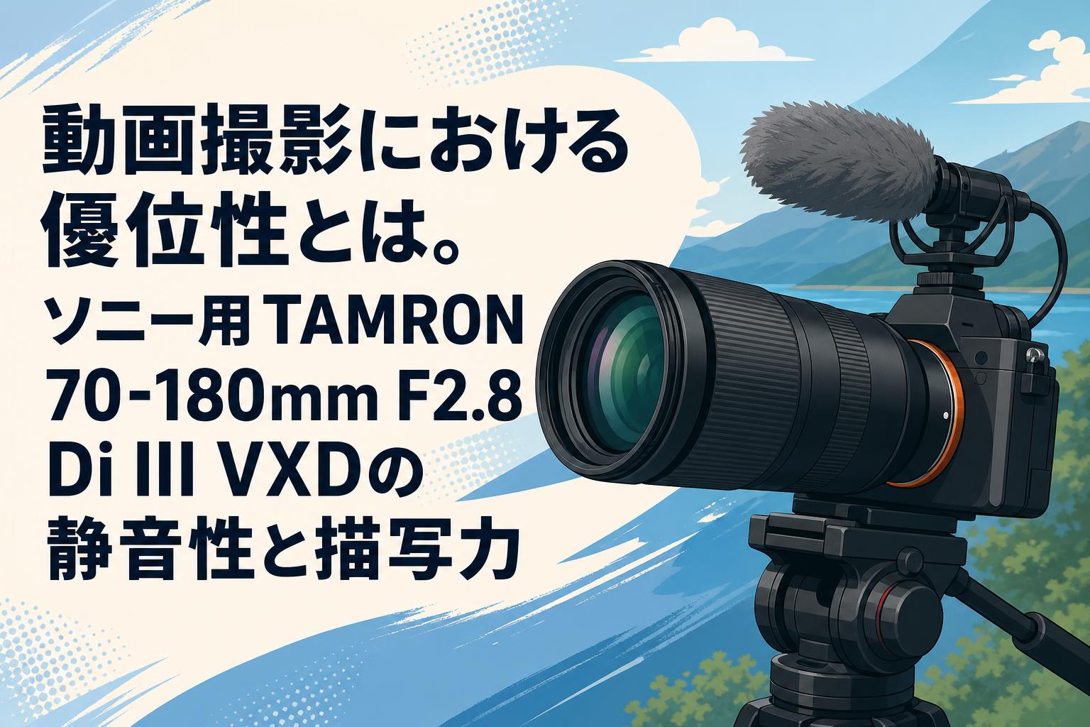 動画撮影における優位性とは。ソニー用TAMRON 70-180mm F2.8 Di III