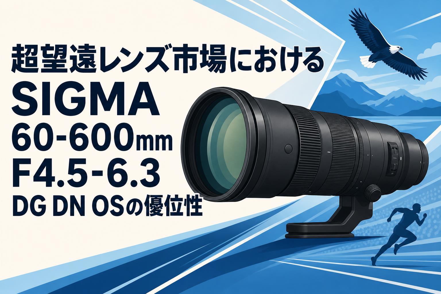 超望遠レンズ市場におけるSIGMA 60-600mm F4.5-6.3 DG DN OSの優位性
