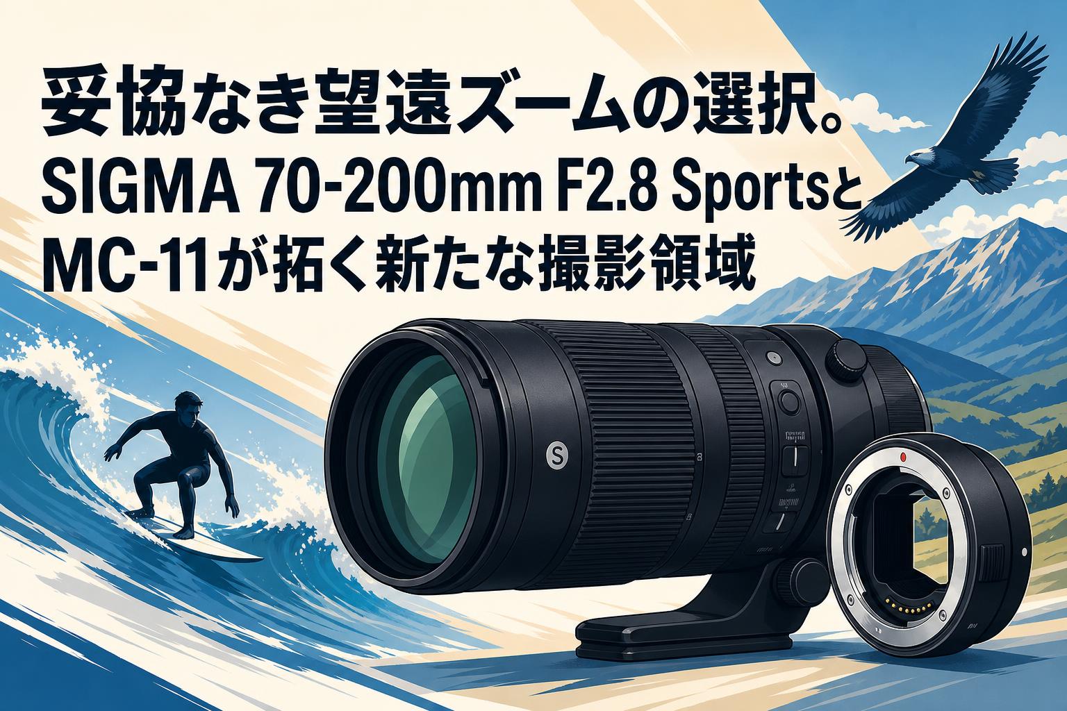 妥協なき望遠ズームの選択。SIGMA 70-200mm F2.8 SportsとMC-11が拓く
