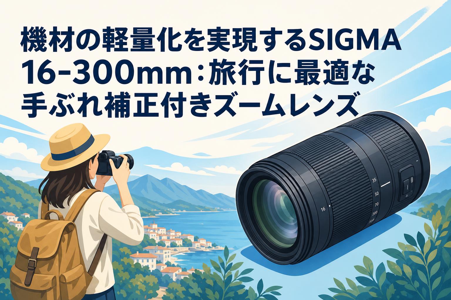 機材の軽量化を実現するSIGMA 16-300mm：旅行に最適な手ぶれ補正付き
