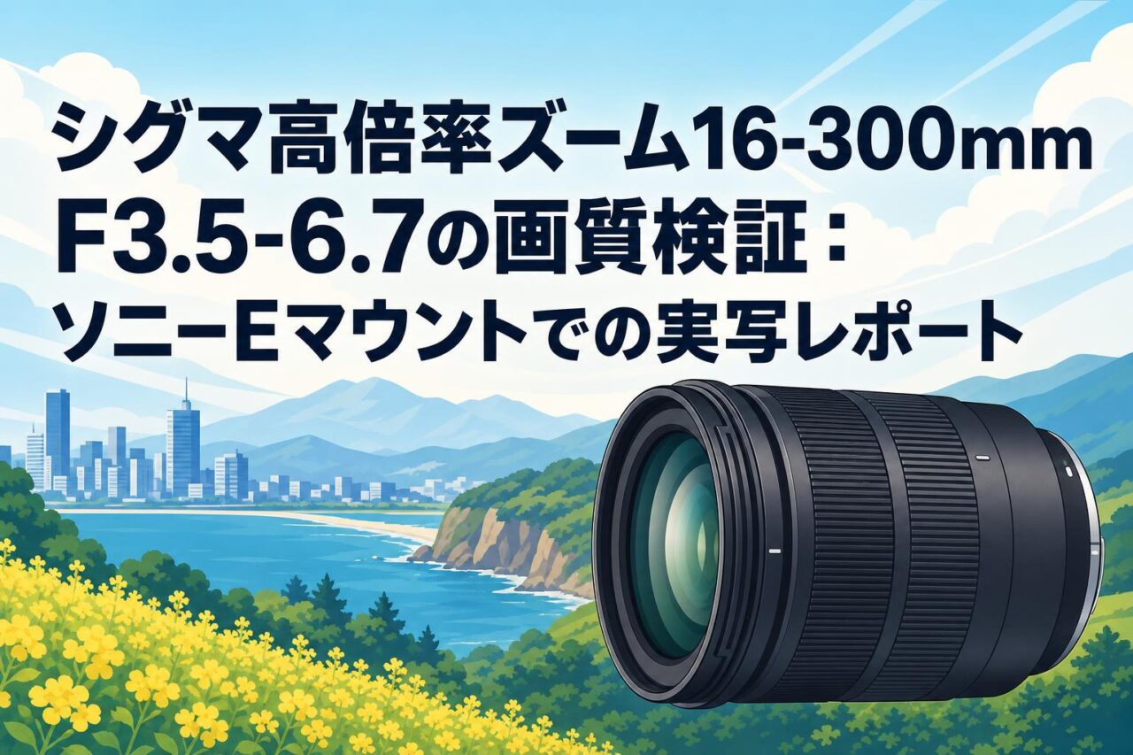 シグマ高倍率ズーム16-300mm F3.5-6.7の画質検証：ソニーEマウントでの