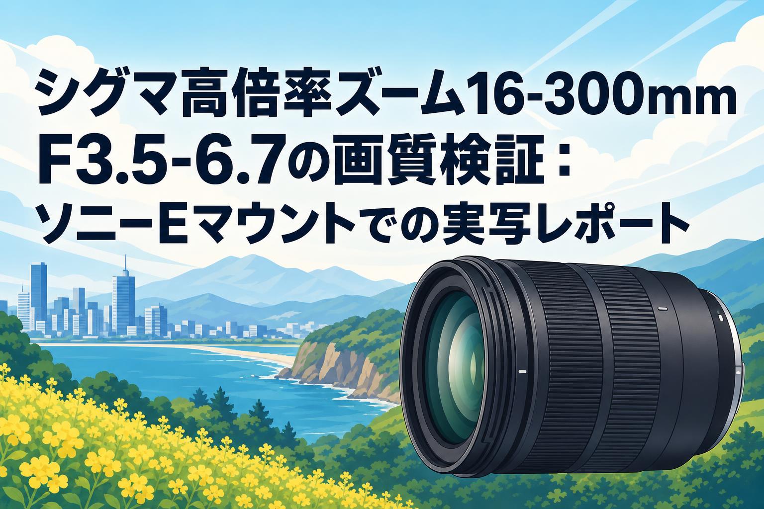 シグマ高倍率ズーム16-300mm F3.5-6.7の画質検証：ソニーEマウントでの