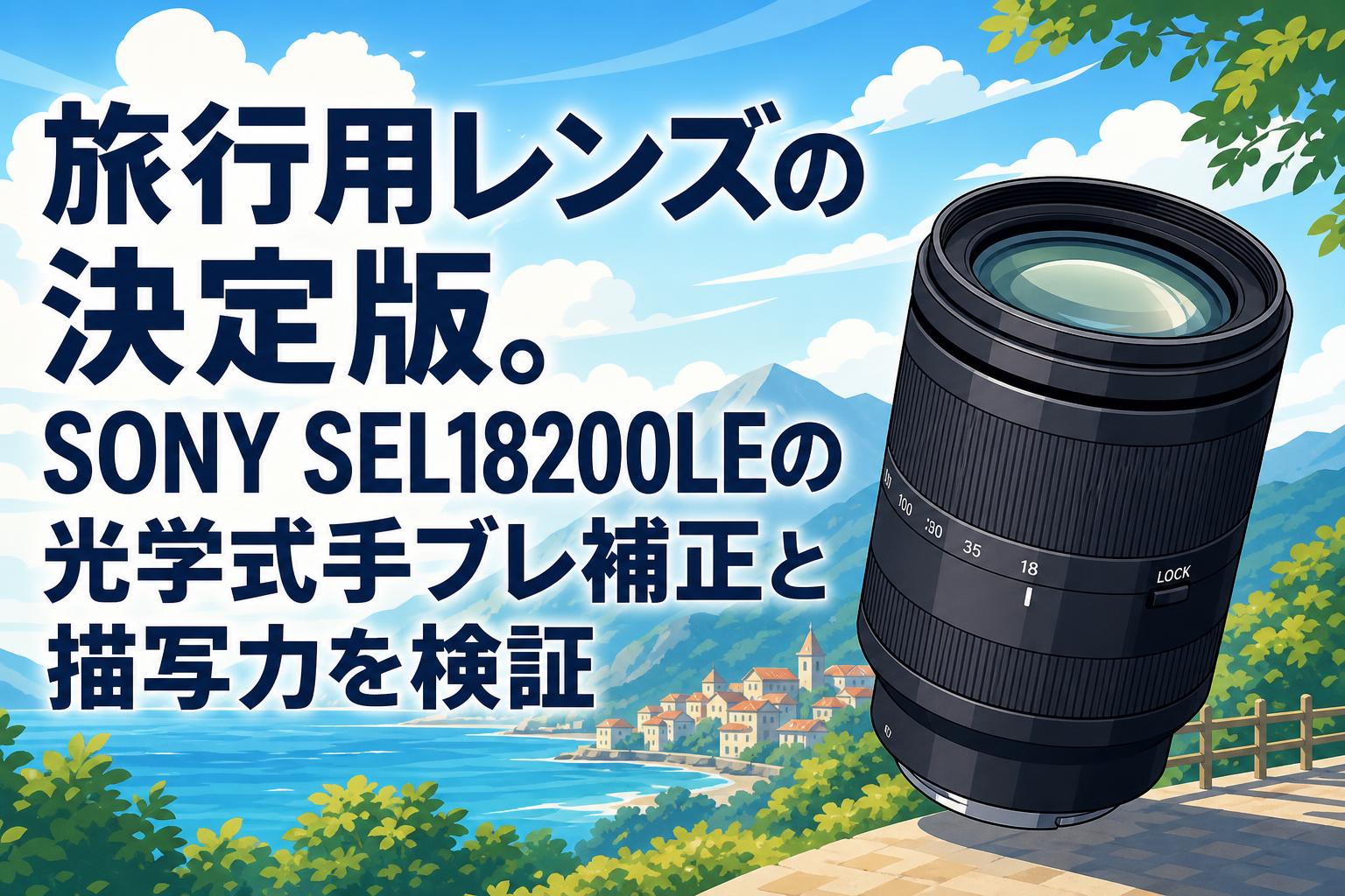 旅行用レンズの決定版。SONY SEL18200LEの光学式手ブレ補正と描写力を