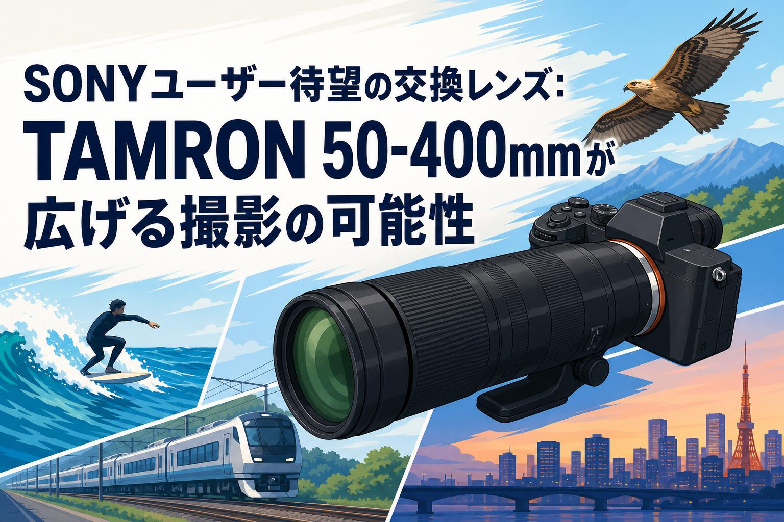 SONYユーザー待望の交換レンズ：TAMRON 50-400mmが広げる撮影の可能性