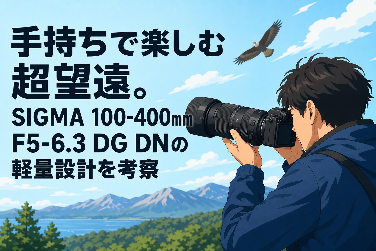 手持ちで楽しむ超望遠。SIGMA 100-400mm F5-6.3 DG DNの軽量設計を考察