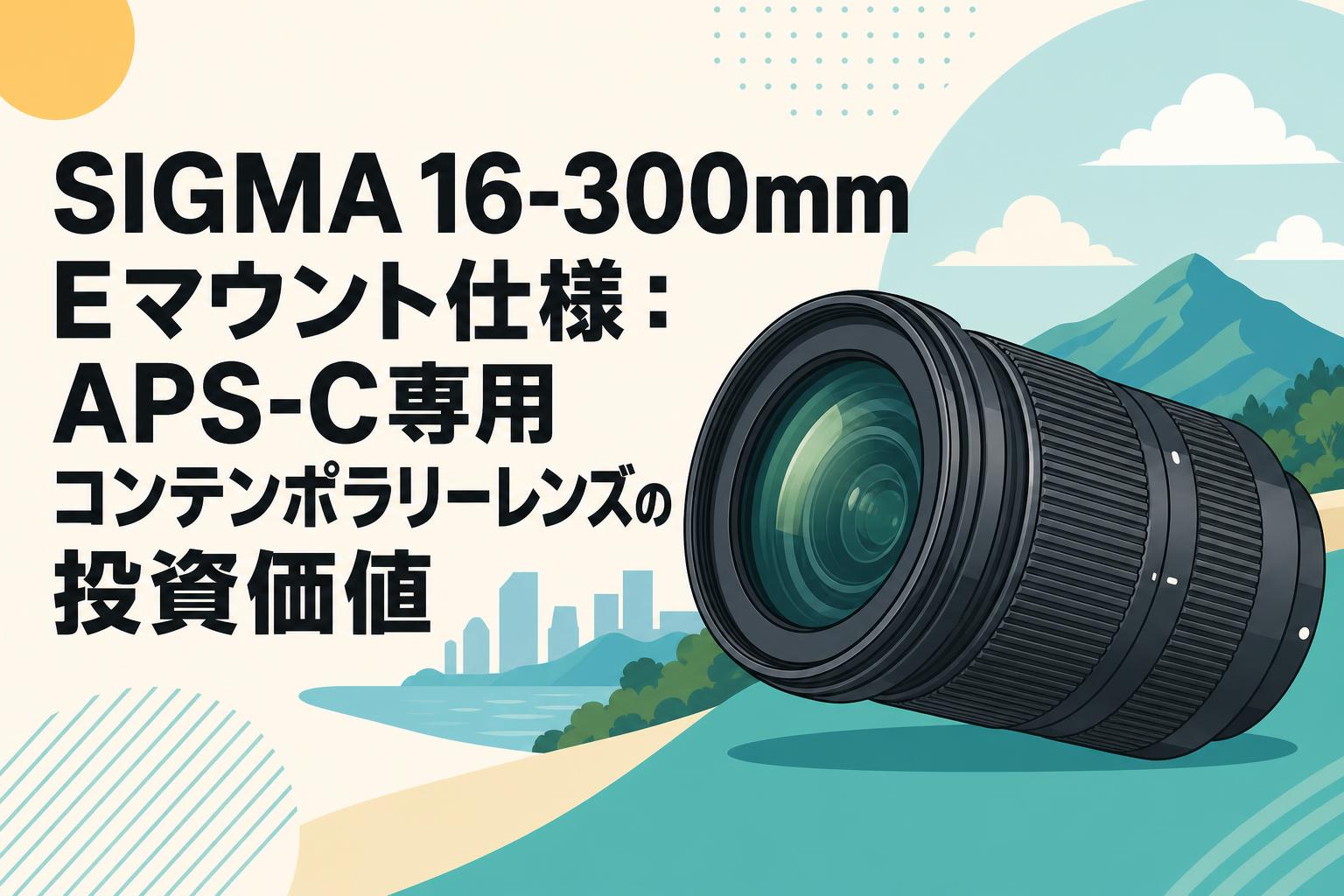SIGMA 16-300mm Eマウント仕様：APS-C専用コンテンポラリーレンズの