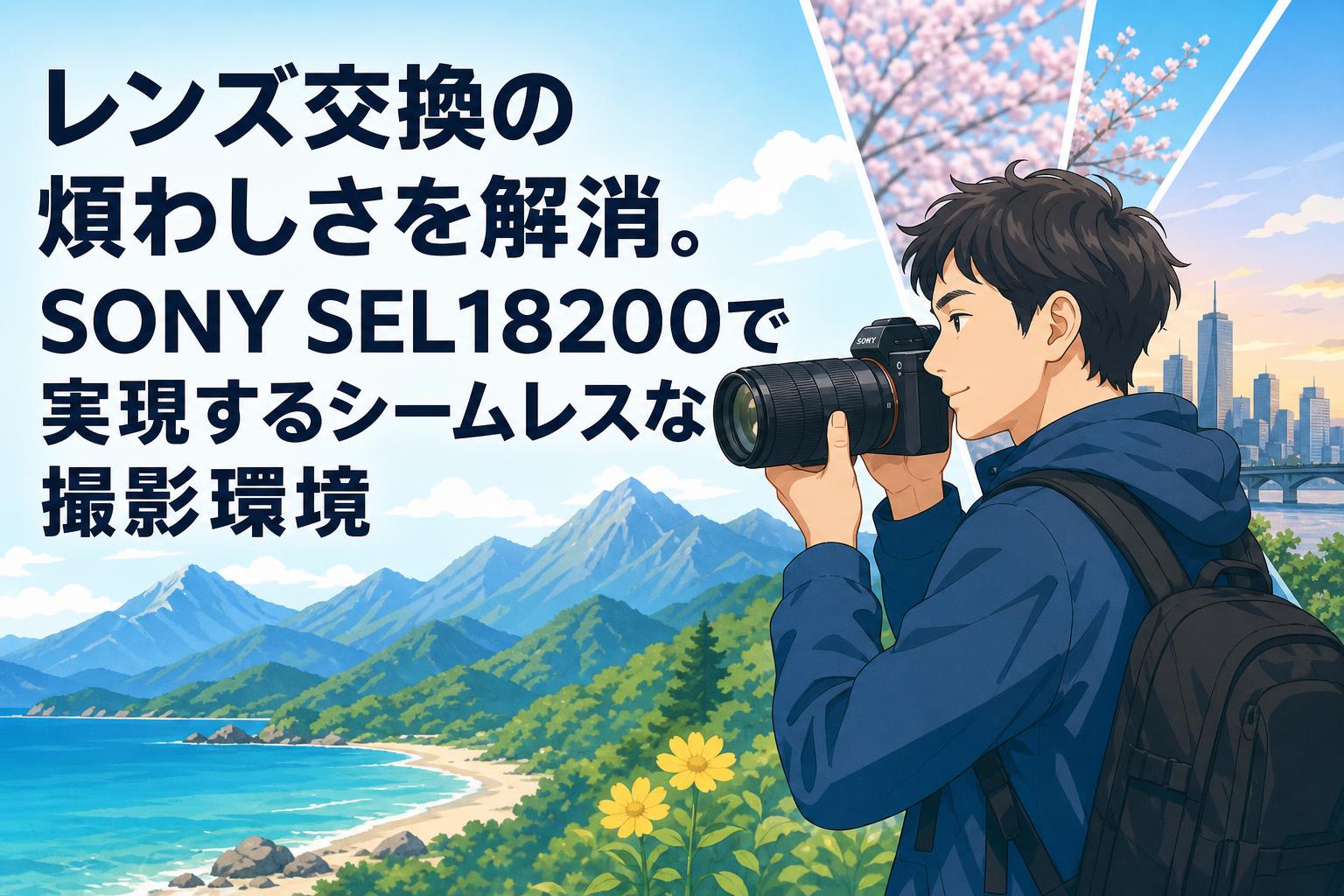 レンズ交換の煩わしさを解消。SONY SEL18200で実現するシームレスな
