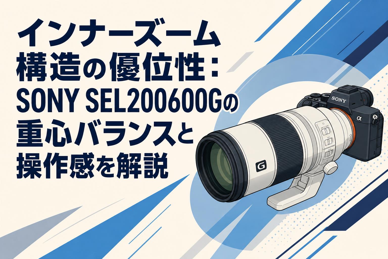 インナーズーム構造の優位性：SONY SEL200600Gの重心バランスと操作感