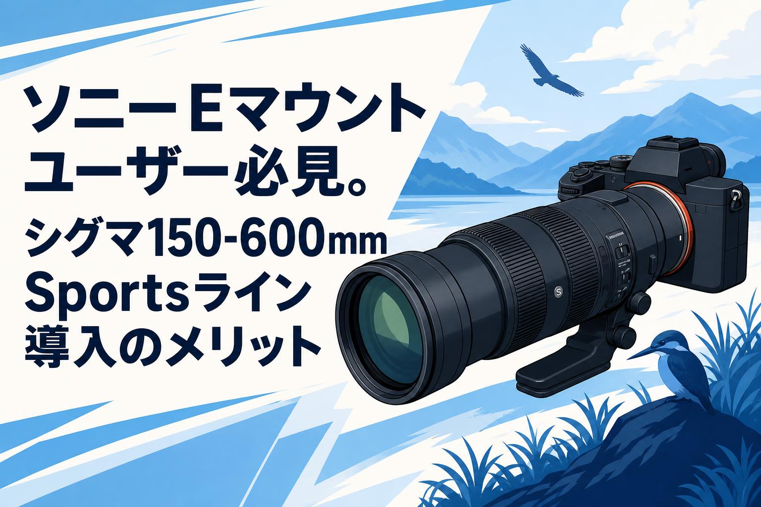 ソニーEマウントユーザー必見。シグマ150-600mm Sportsライン導入の