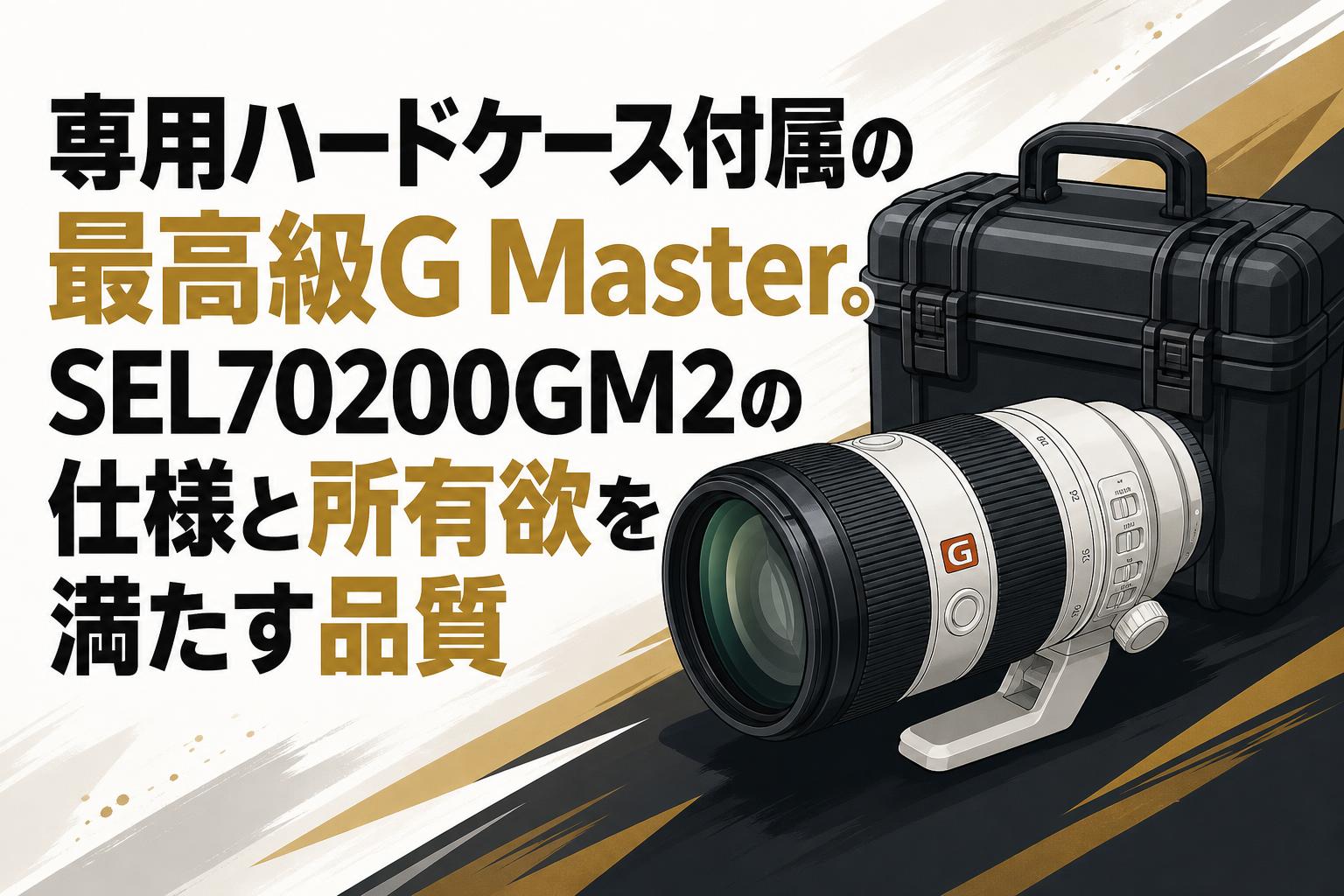 専用ハードケース付属の最高級G Master。SEL70200GM2の仕様と所有欲を