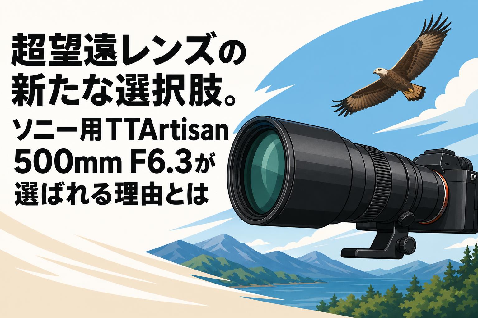 超望遠レンズの新たな選択肢。ソニー用TTArtisan 500mm F6.3が選ばれる