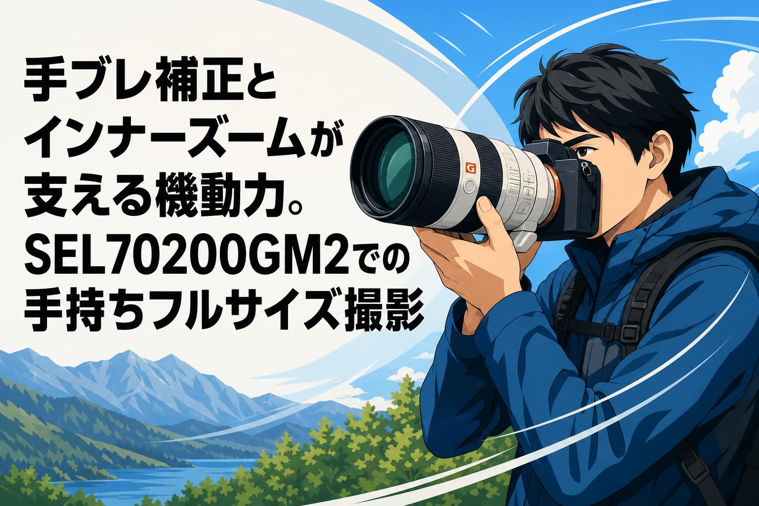 手ブレ補正とインナーズームが支える機動力。SEL70200GM2での手持ち