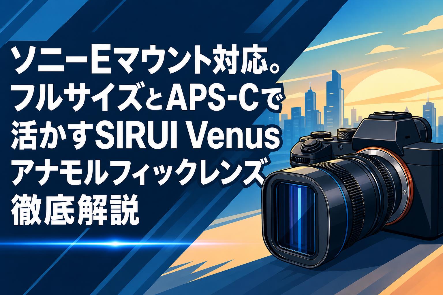 ソニーEマウント対応。フルサイズとAPS-Cで活かすSIRUI Venusアナモル