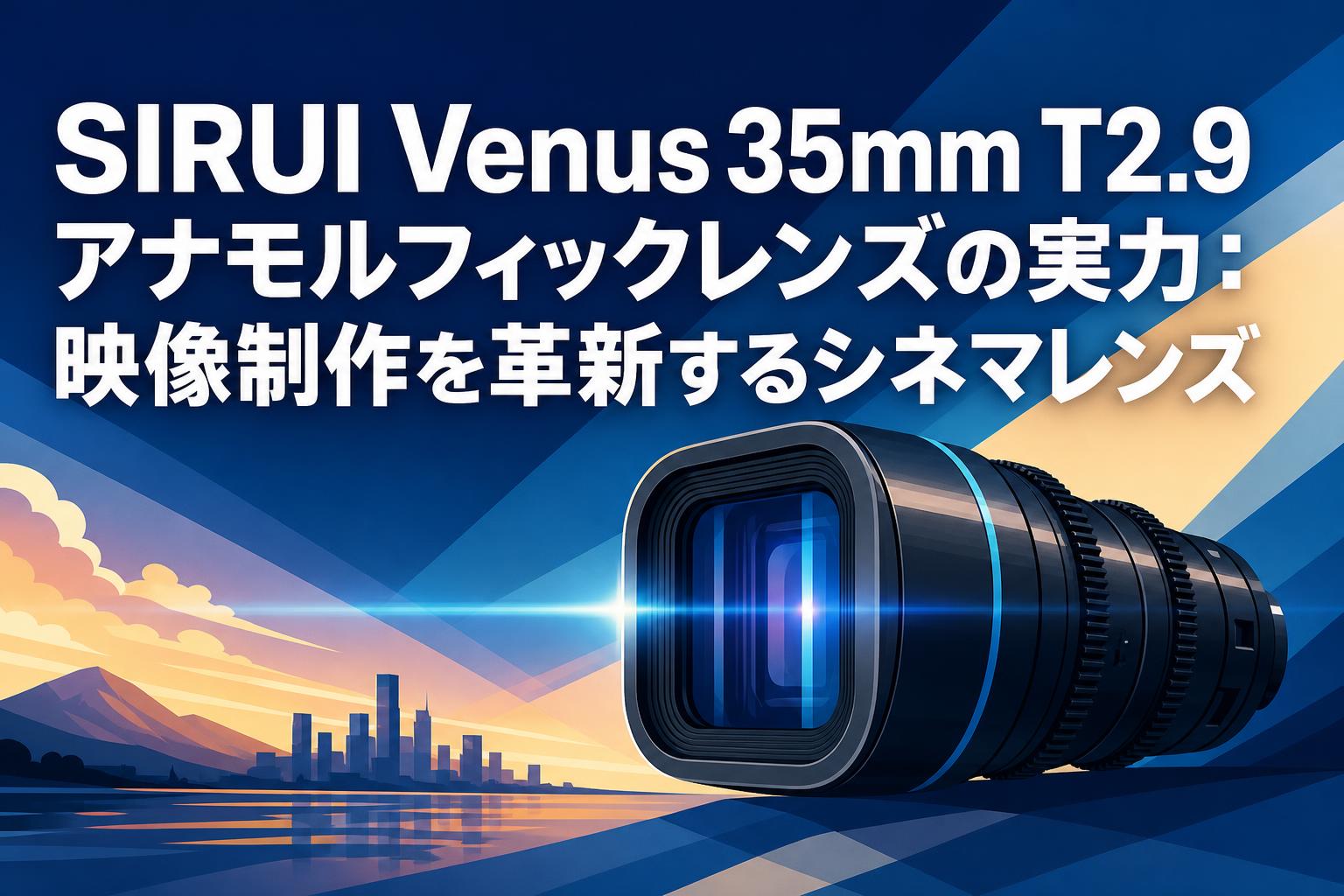 SIRUI Venus 35mm T2.9 アナモルフィックレンズの実力：映像制作を革新