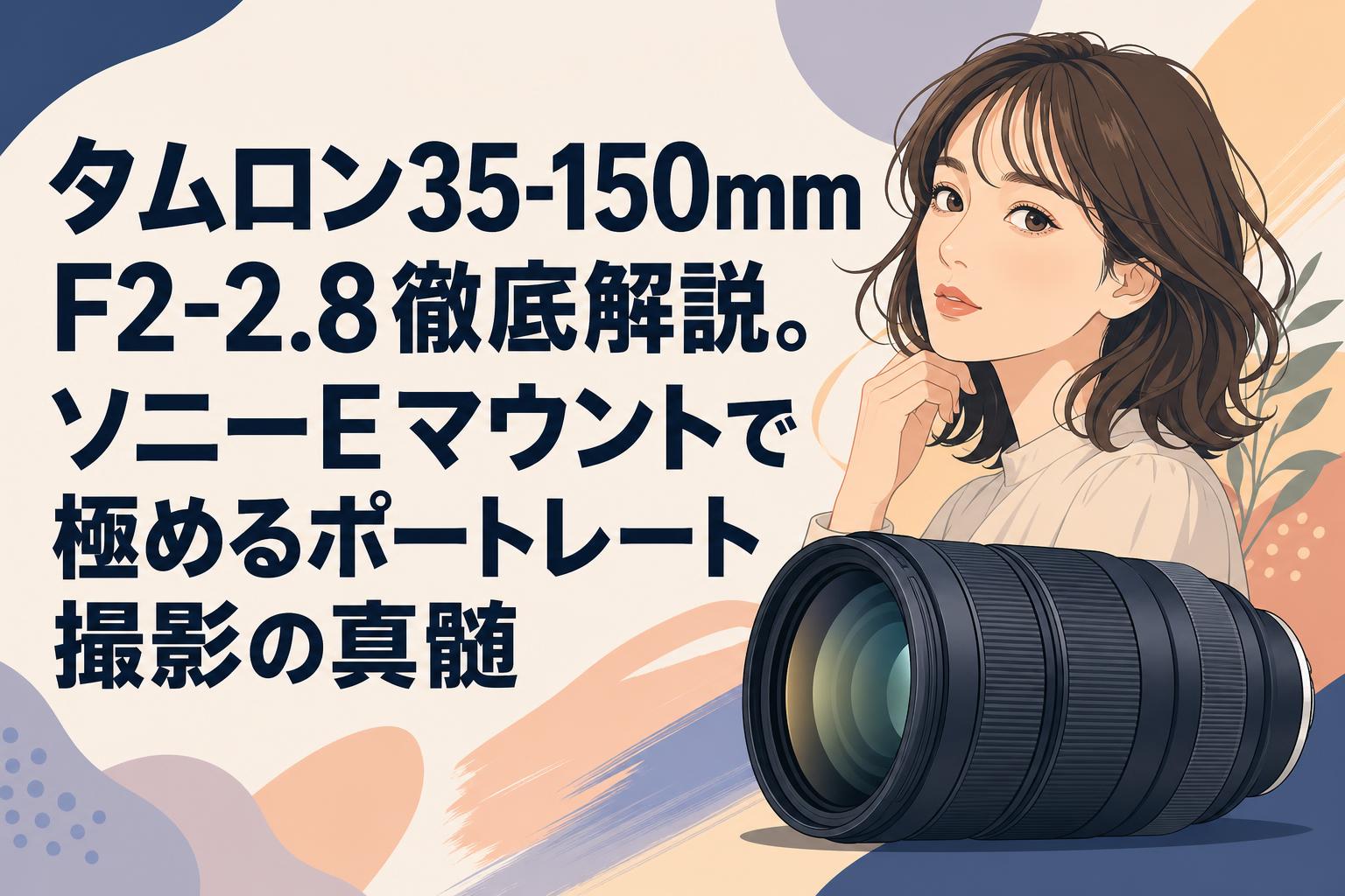 タムロン35-150mm F2-2.8徹底解説。ソニーEマウントで極めるポート