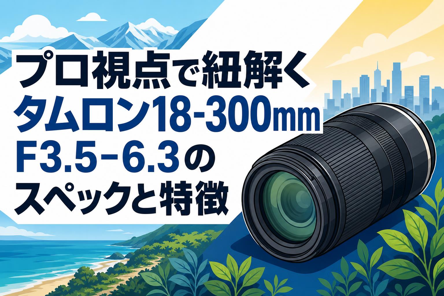 プロ視点で紐解くタムロン18-300mm F3.5-6.3のスペックと特徴 | PANDA