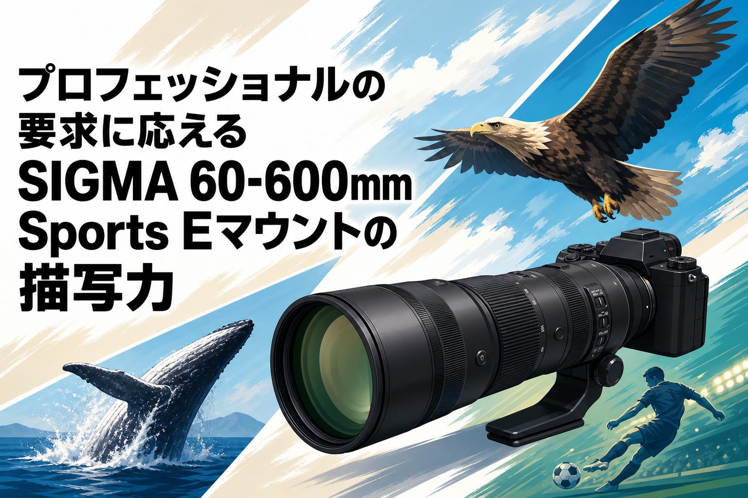 プロフェッショナルの要求に応えるSIGMA 60-600mm Sports Eマウントの