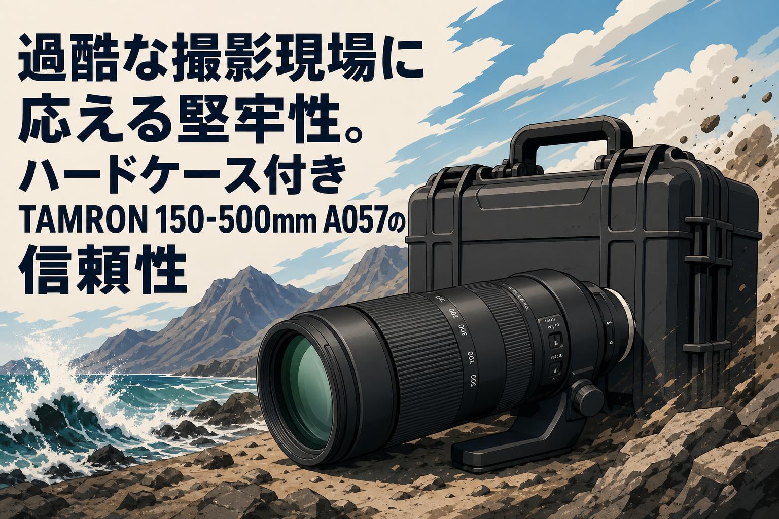 過酷な撮影現場に応える堅牢性。ハードケース付きTAMRON 150-500mm 