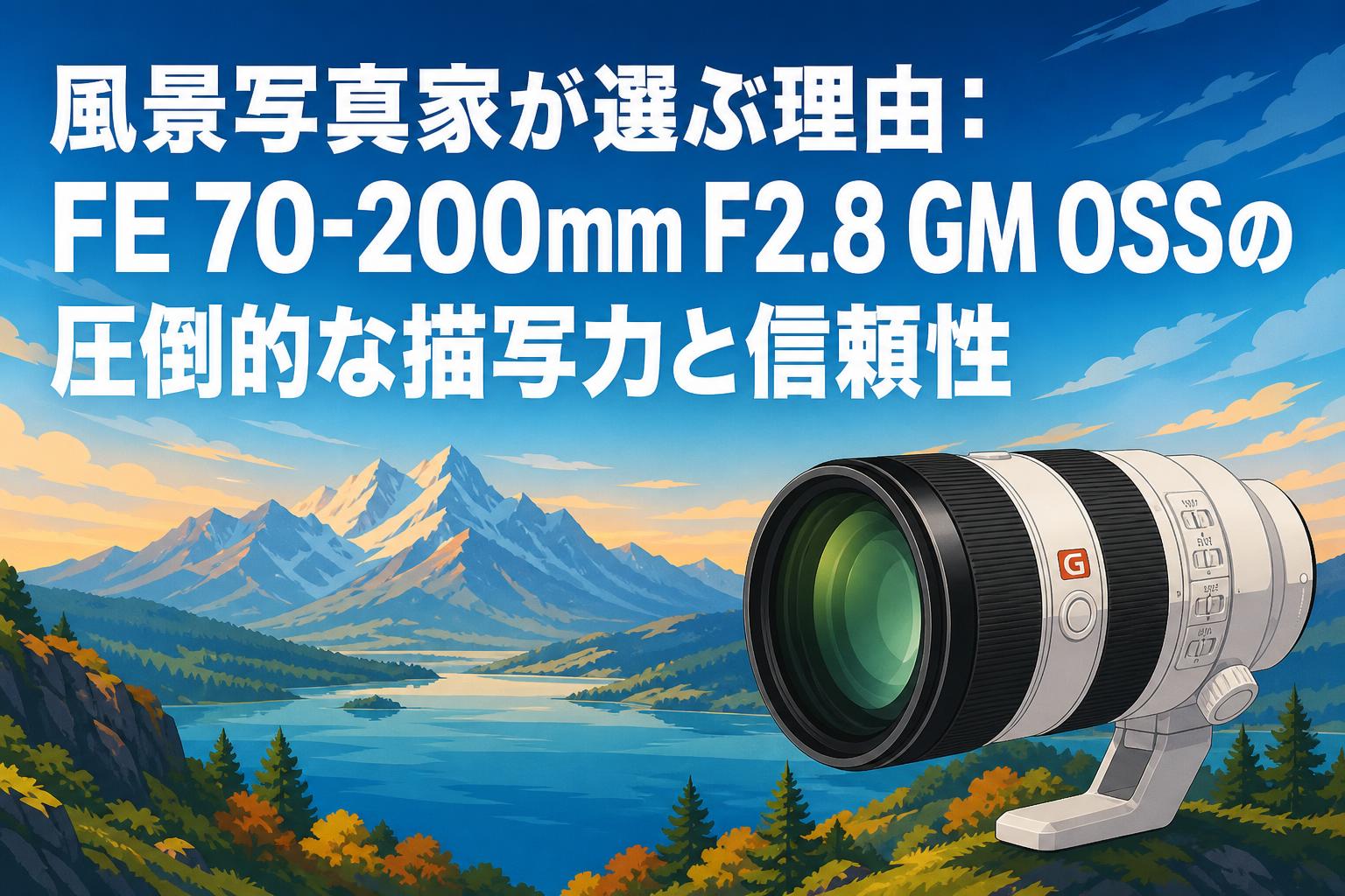 風景写真家が選ぶ理由：FE 70-200mm F2.8 GM OSSの圧倒的な描写力と