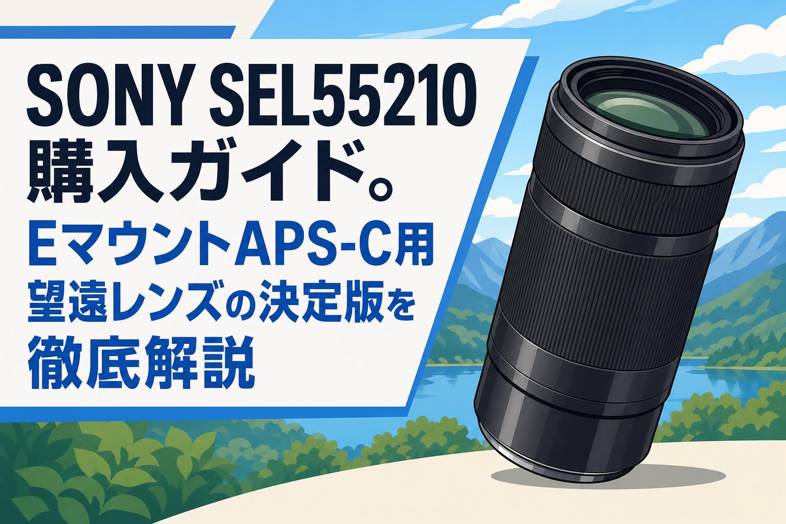 SONY SEL55210購入ガイド。EマウントAPS-C用望遠レンズの決定版を徹底