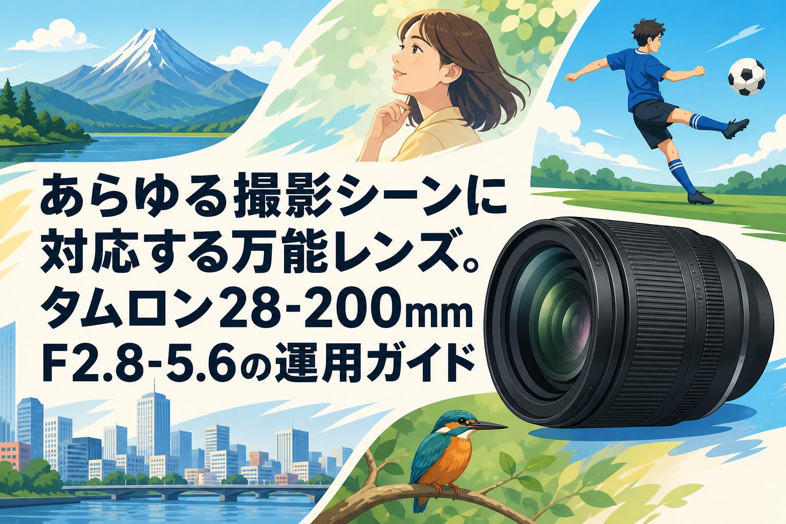 あらゆる撮影シーンに対応する万能レンズ。タムロン28-200mm F2.8-5.6