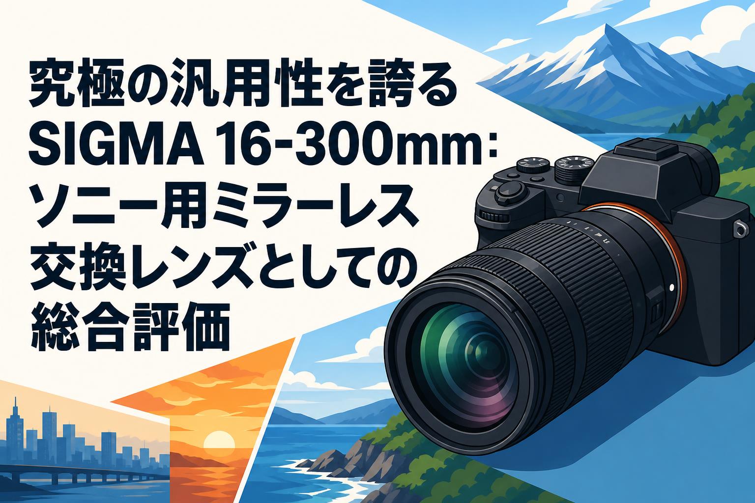 究極の汎用性を誇るSIGMA 16-300mm：ソニー用ミラーレス交換レンズ
