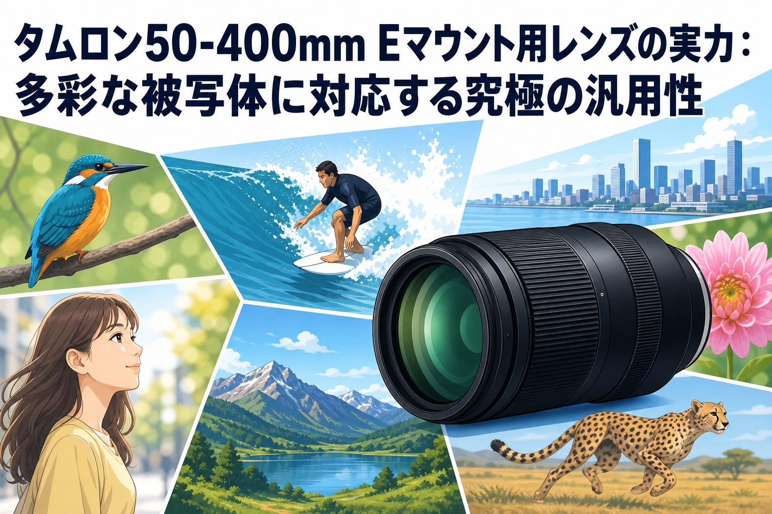 タムロン50-400mm Eマウント用レンズの実力：多彩な被写体に対応する 