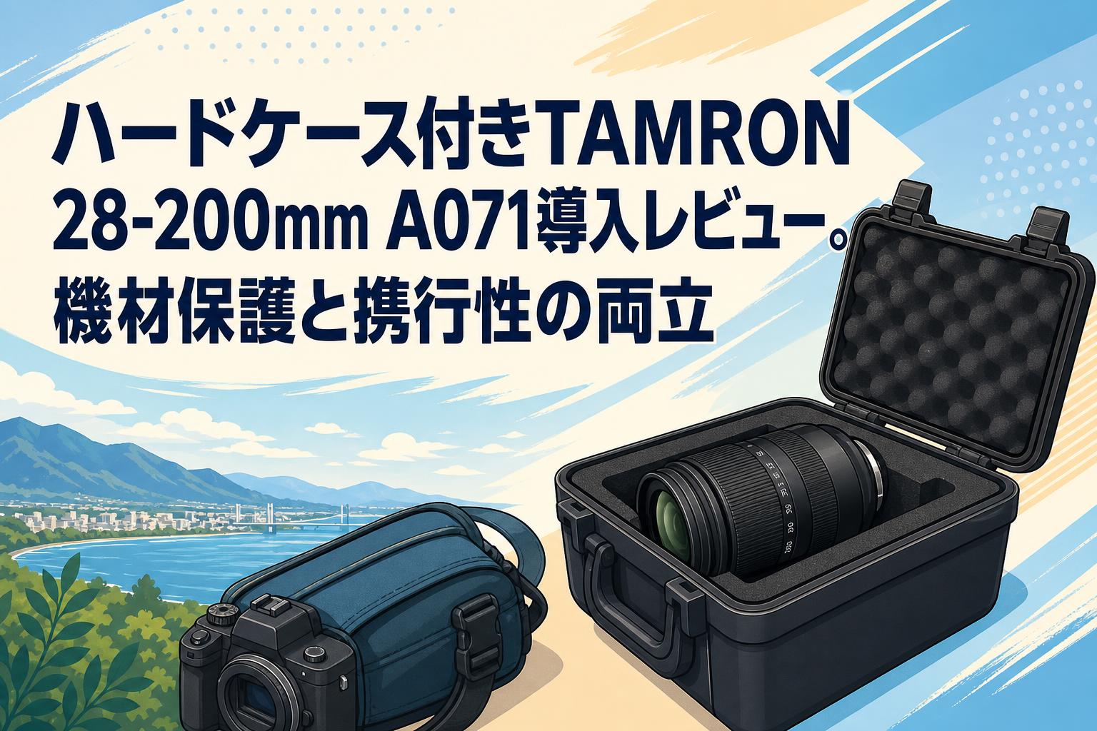 ハードケース付きTAMRON 28-200mm A071導入レビュー。機材保護と携行性