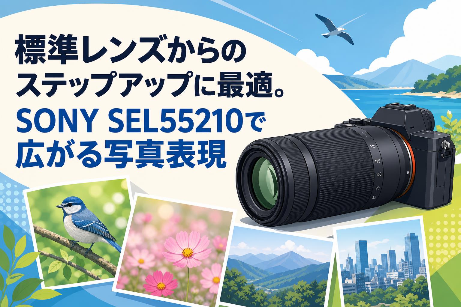 標準レンズからのステップアップに最適。SONY SEL55210で広がる写真
