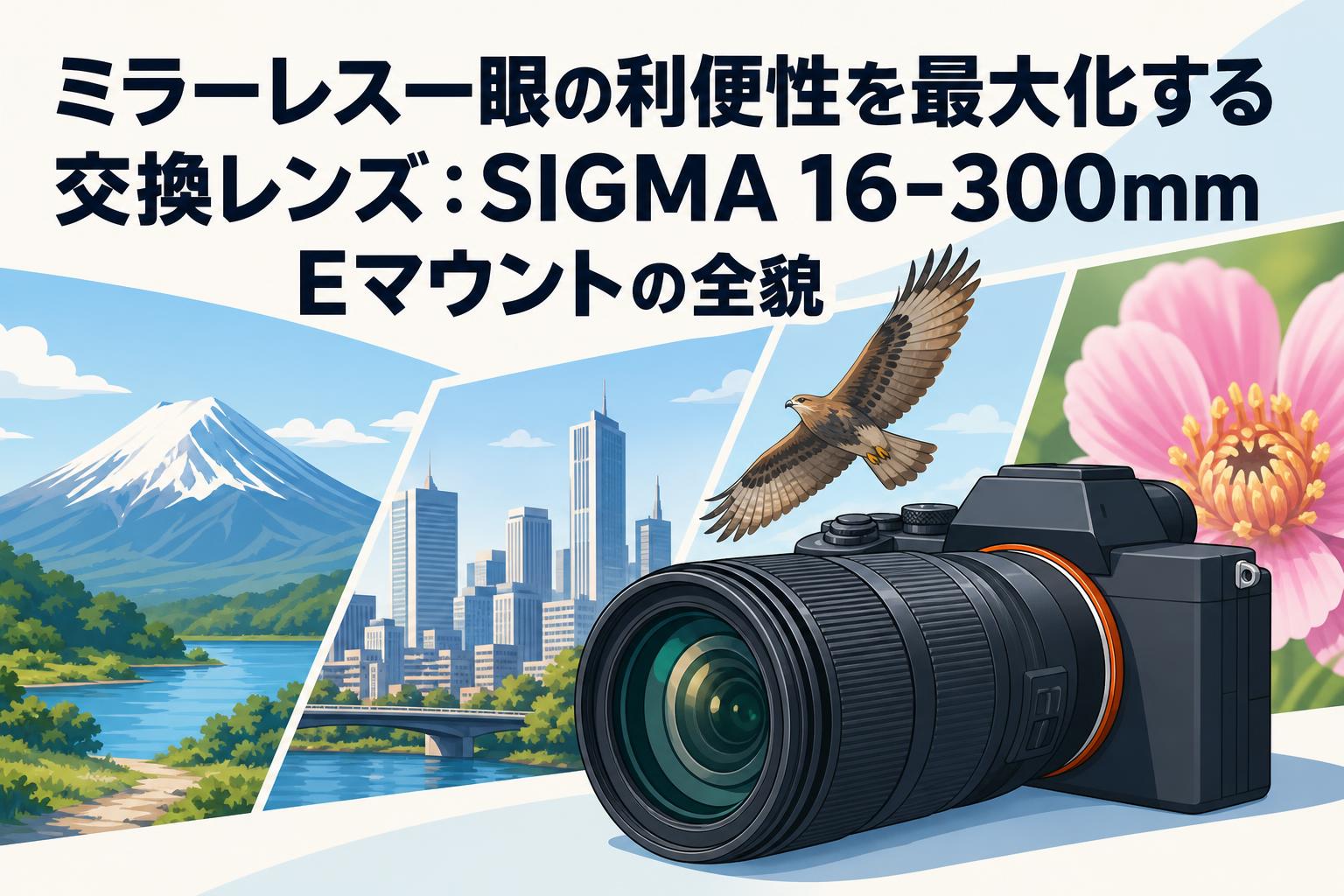 ミラーレス一眼の利便性を最大化する交換レンズ：SIGMA 16-300mm E