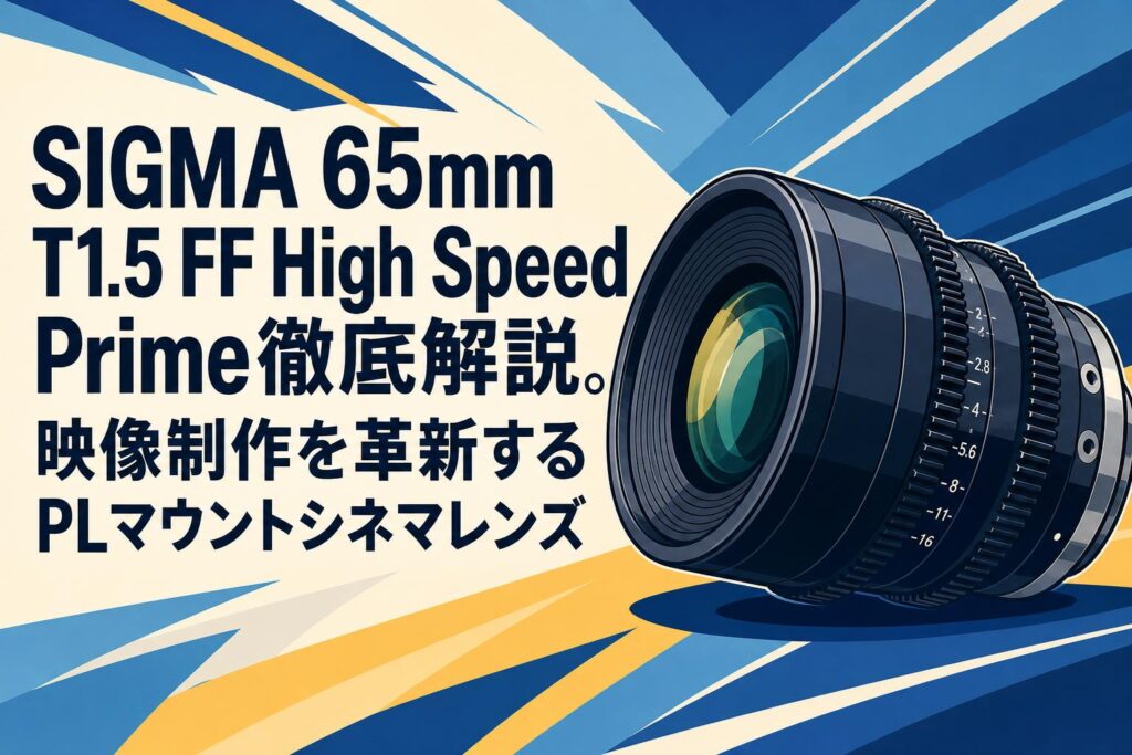SIGMA 65mm T1.5 FF High Speed Prime徹底解説。映像制作を革新するPL