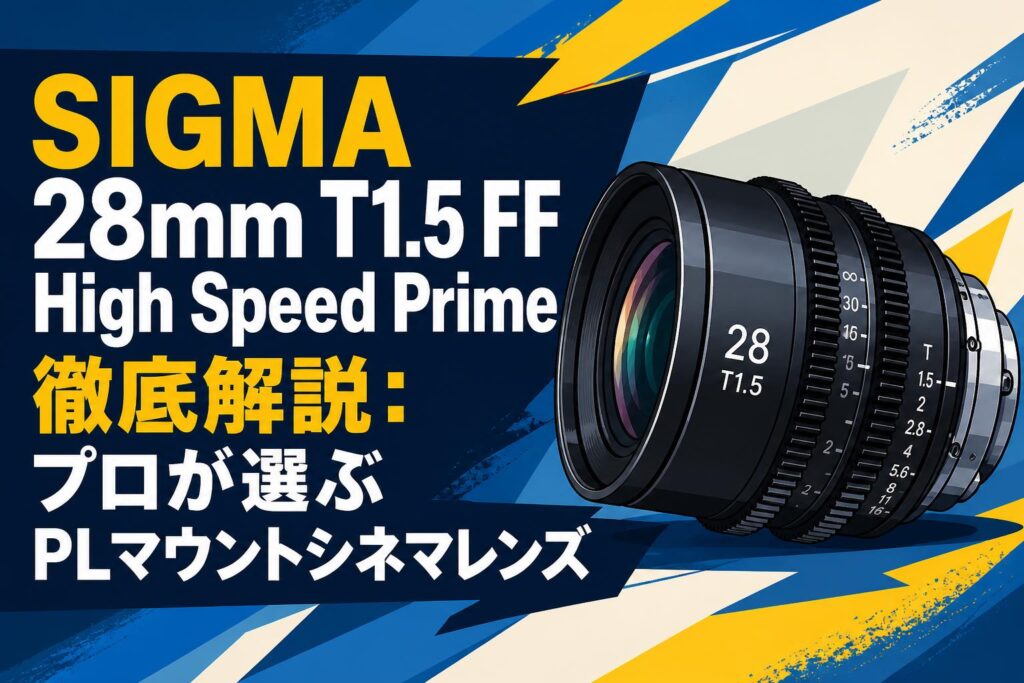 SIGMA 28mm T1.5 FF High Speed Prime徹底解説：プロが選ぶPLマウント