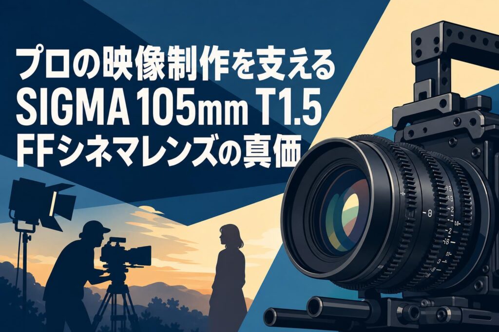 プロの映像制作を支えるSIGMA 105mm T1.5 FFシネマレンズの真価