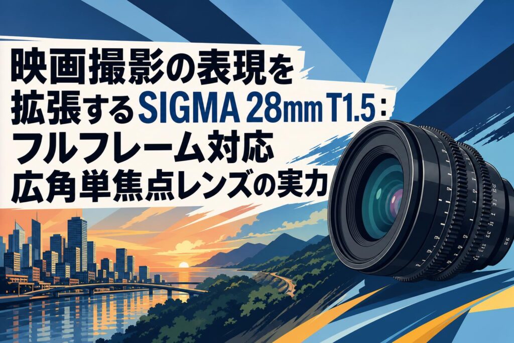 映画撮影の表現を拡張するSIGMA 28mm T1.5：フルフレーム対応広角単