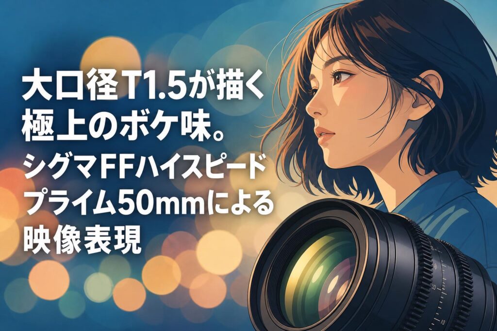 大口径T1.5が描く極上のボケ味。シグマFFハイスピードプライム50mm