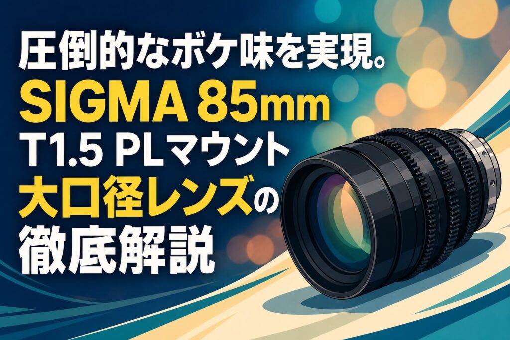 Canon カメラ・レンズまとめ売り SIGMA85mm付 圧倒的なボケ味を実現。SIGMA 85mm T1.5 PLマウント大口径レンズの徹底
