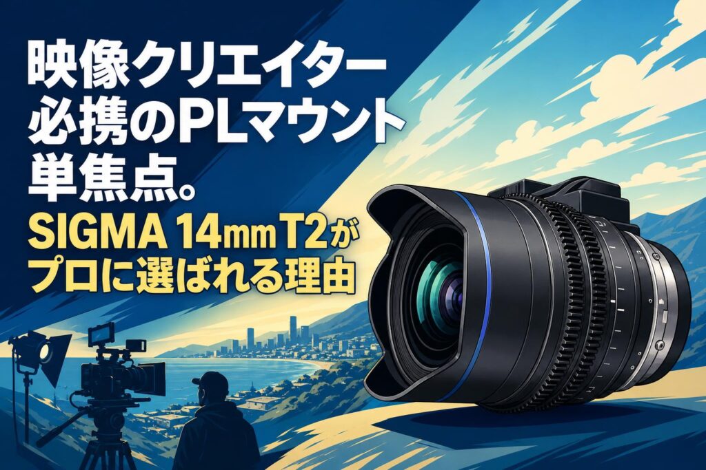 映像クリエイター必携のPLマウント単焦点。SIGMA 14mm T2がプロに選ば