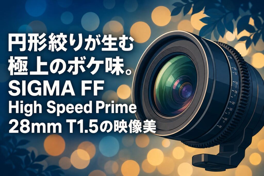 円形絞りが生む極上のボケ味。SIGMA FF High Speed Prime 28mm T1.5の