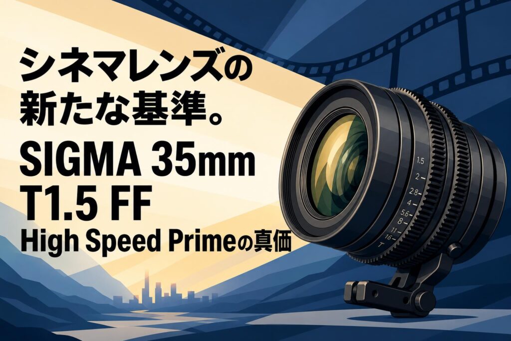シネマレンズの新たな基準。SIGMA 35mm T1.5 FF High Speed Primeの