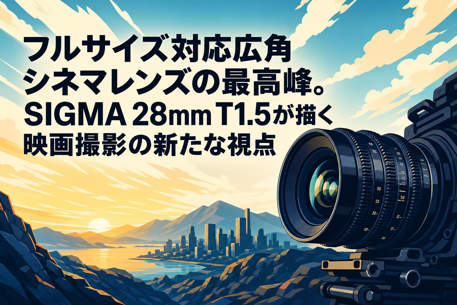フルサイズ対応広角シネマレンズの最高峰。SIGMA 28mm T1.5が描く映画
