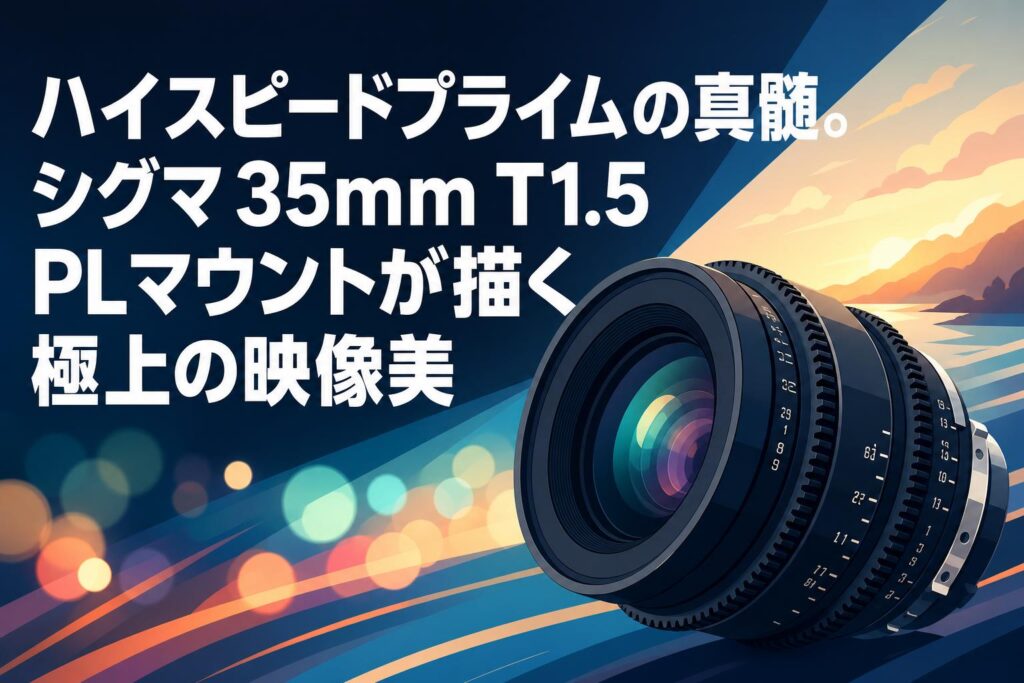 Sigma FF 35mm T1.5 PL マウント ハイスピードプライムの真髄。シグマ 35mm T1.5 PLマウントが描く極上