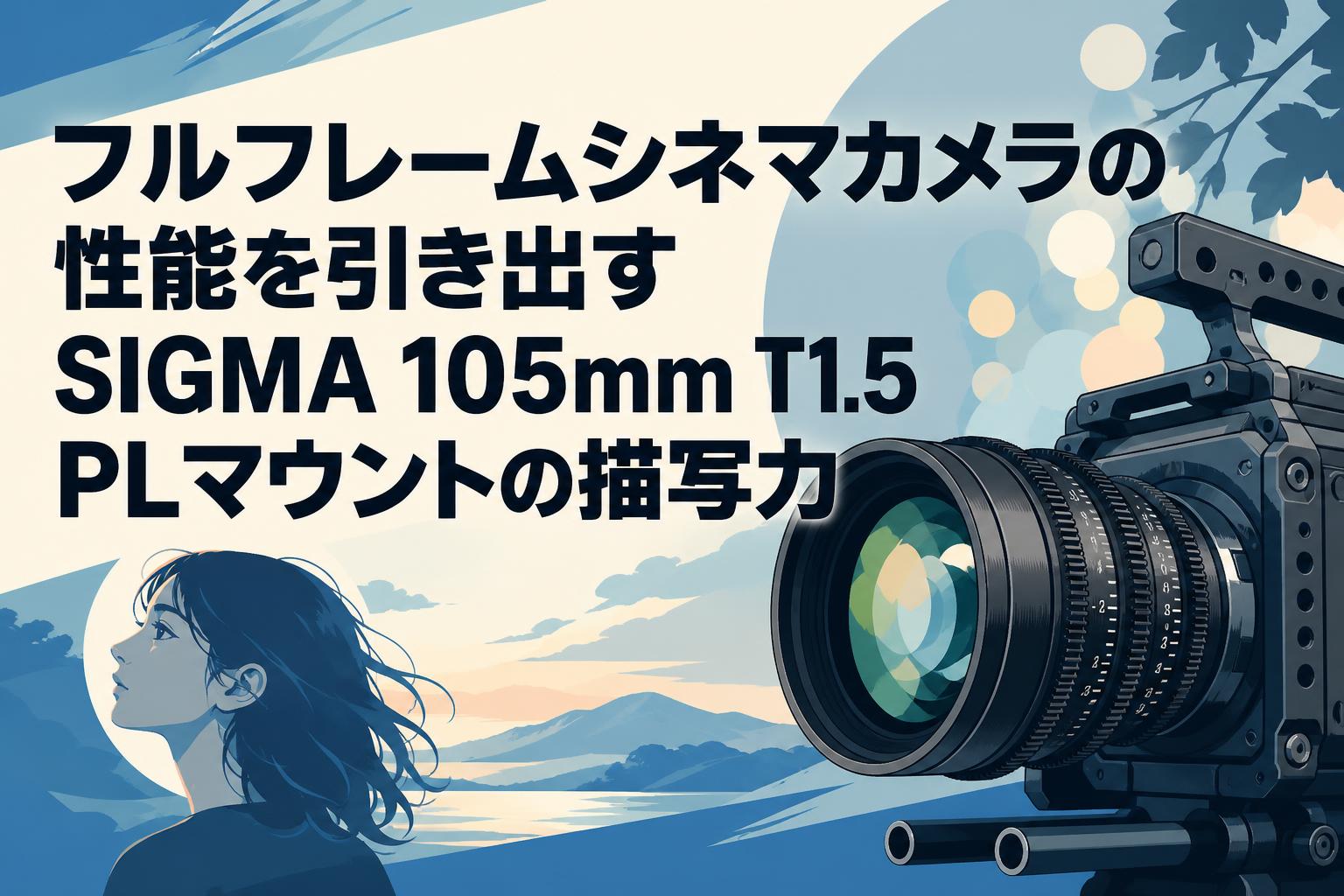 フルフレームシネマカメラの性能を引き出すSIGMA 105mm T1.5 PL