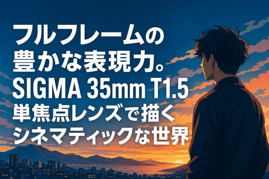 フルフレームの豊かな表現力。SIGMA 35mm T1.5単焦点レンズで描く