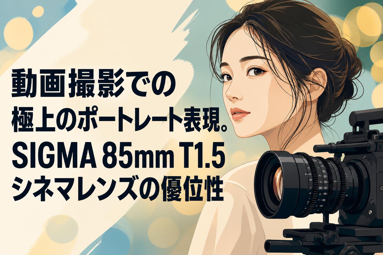 α6400 / SIGMA 85mm / 35mm / ポートレート 動画撮影での極上のポートレート表現。SIGMA 85mm T1.5シネマレンズの